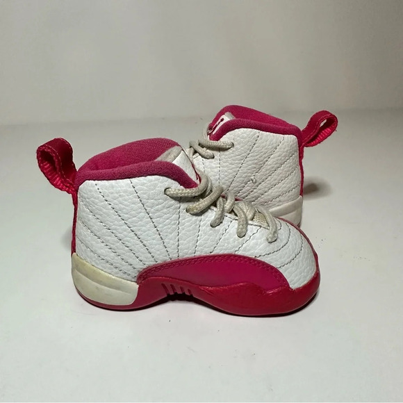 Nike Air Jordan 12 XII Retro Vivid Pink 819666-109 Baby Toddler Kids Size 4C - Picture 3 of 9
